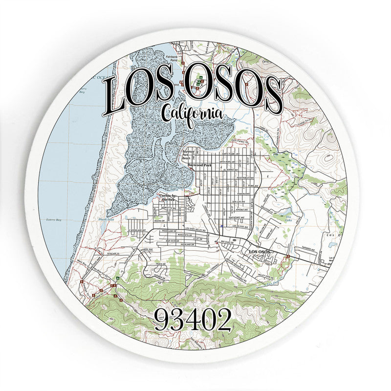 Los Osos CA 3.5 Inch Wood Magnet Keepsake