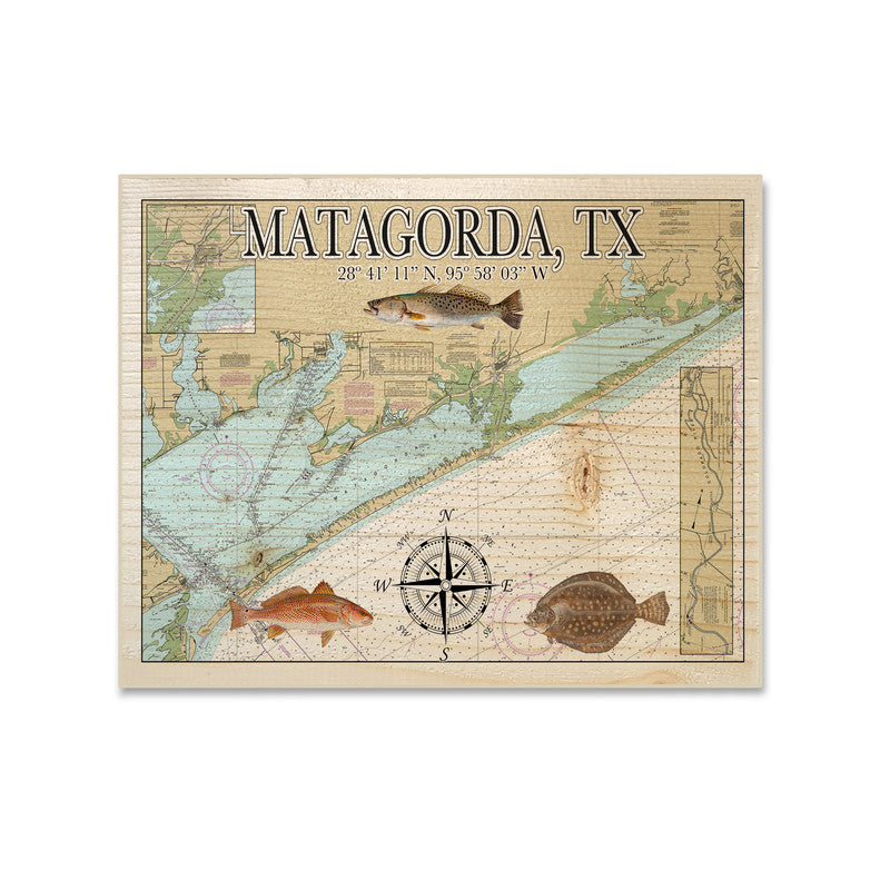 Mathews VA Driftwood 5x7 inch Wood Wall Hanging Map Sign