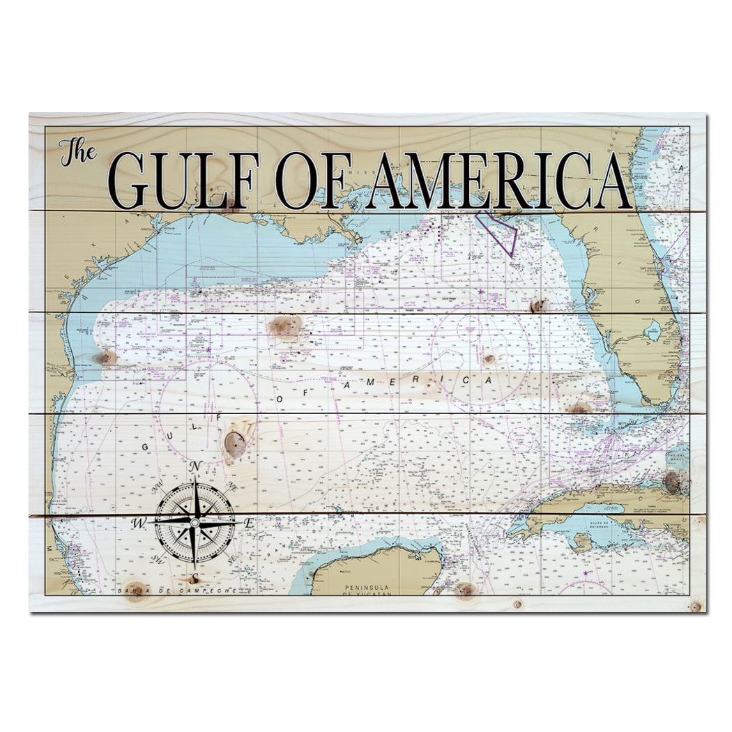 Gulf of America Pallet Map