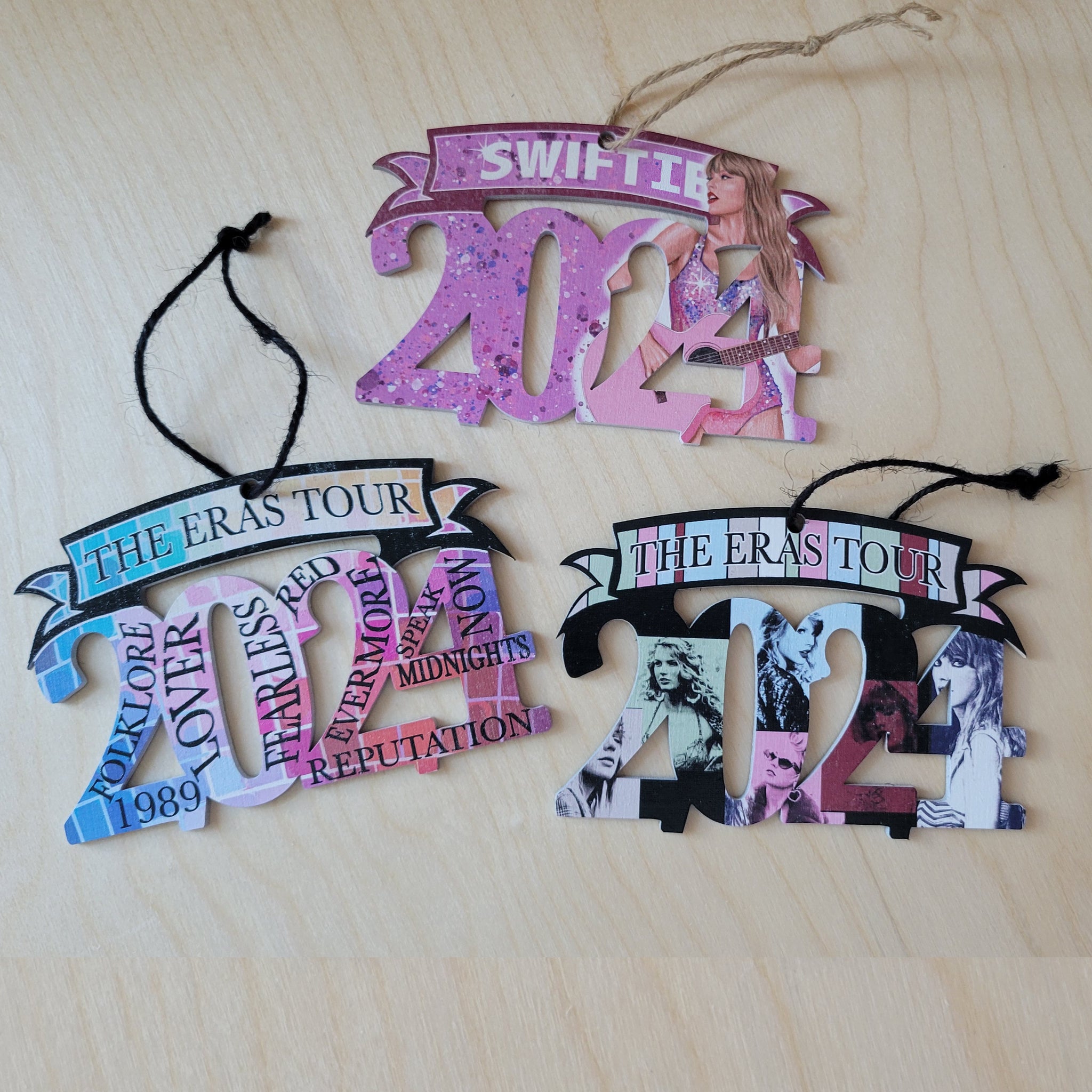 Eras Tour 2024 Shaped Wood Ornament