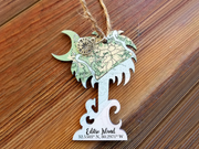 Edisto Island, SC Palmetto Ornament