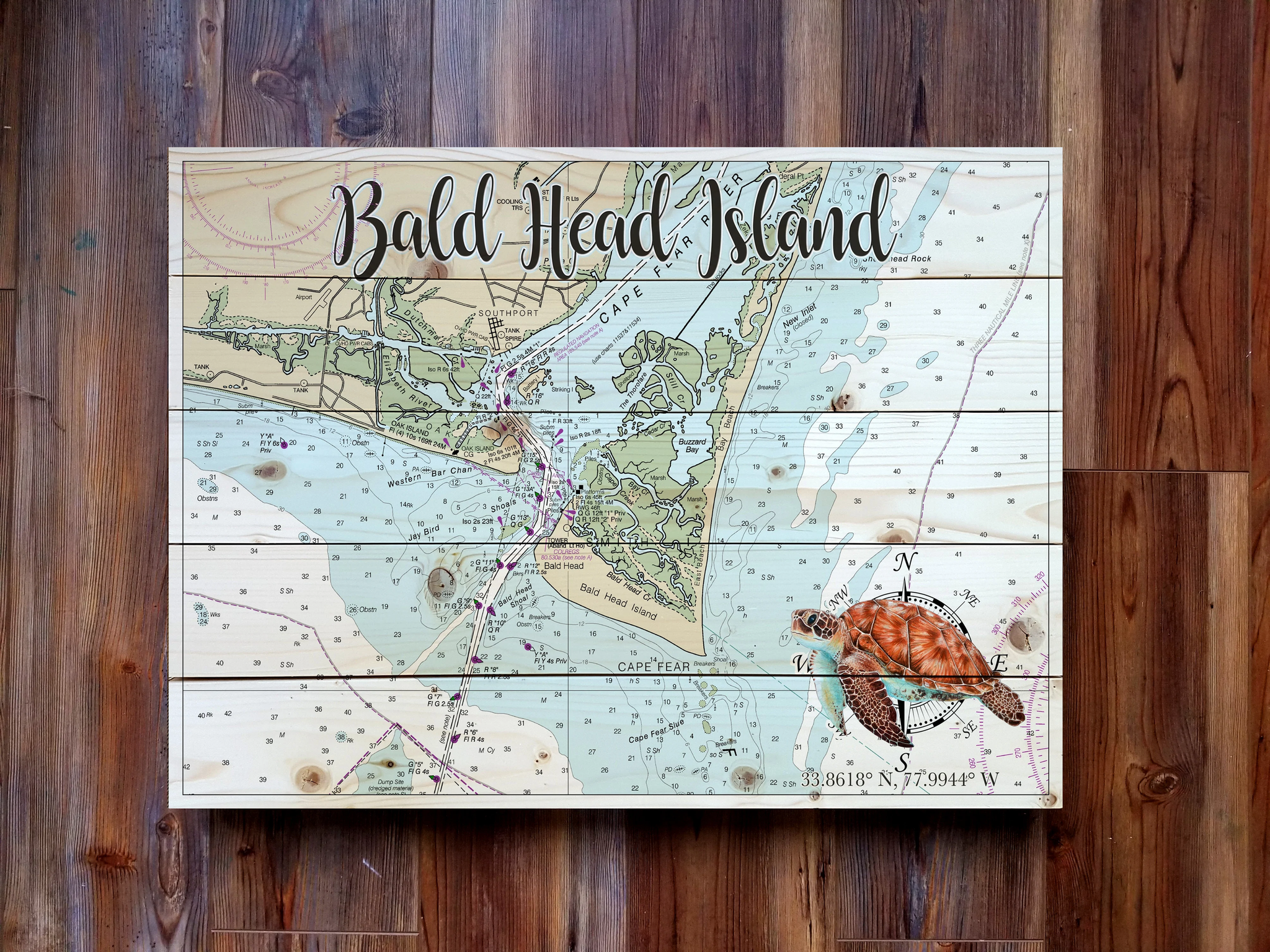 Bald Head Island, NC Pallet Map