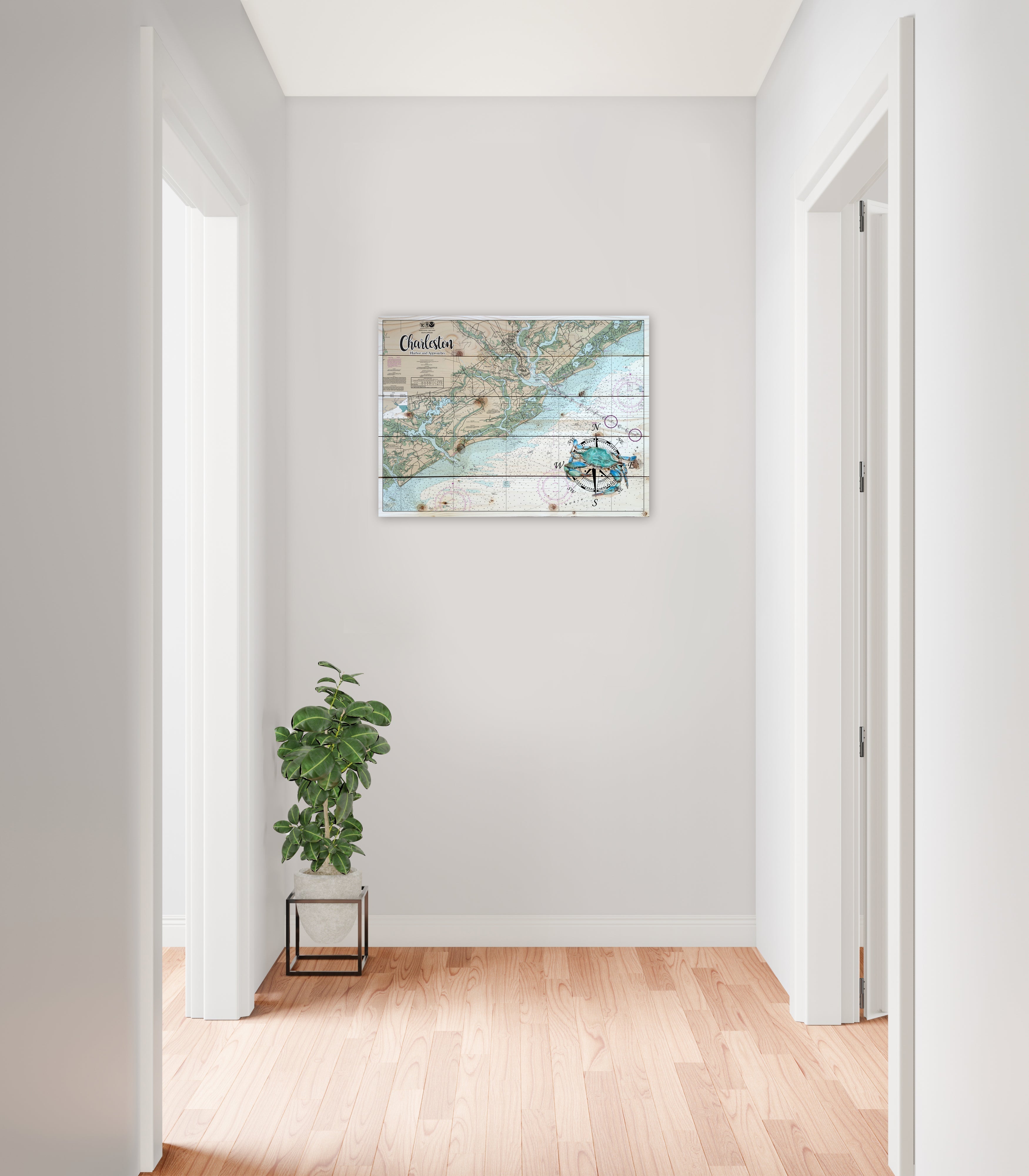 Northern Neck, VA - Blue Crab Pallet Map – MapMom