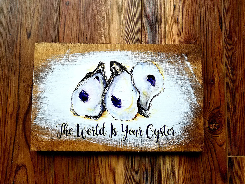 7x12 the world is your oyster Artwork