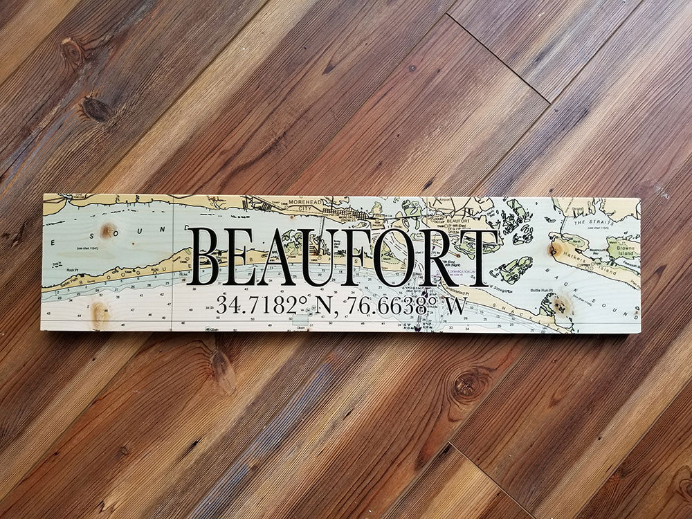 Beaufort, NC Coordinate Sign