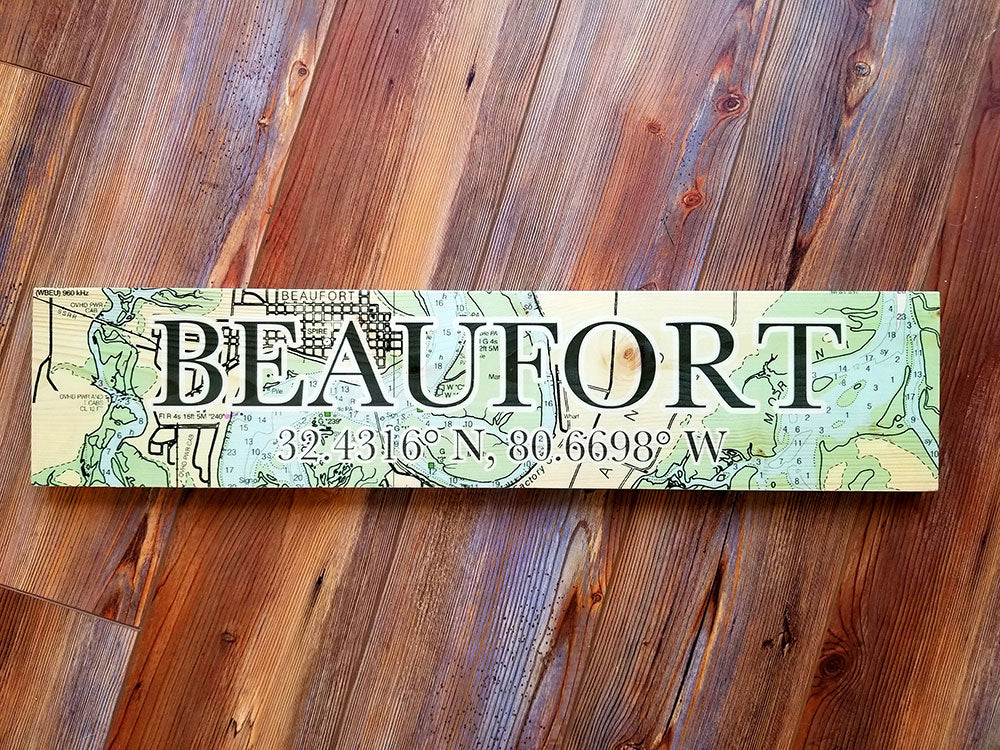 Beaufort, SC Coordinate Sign