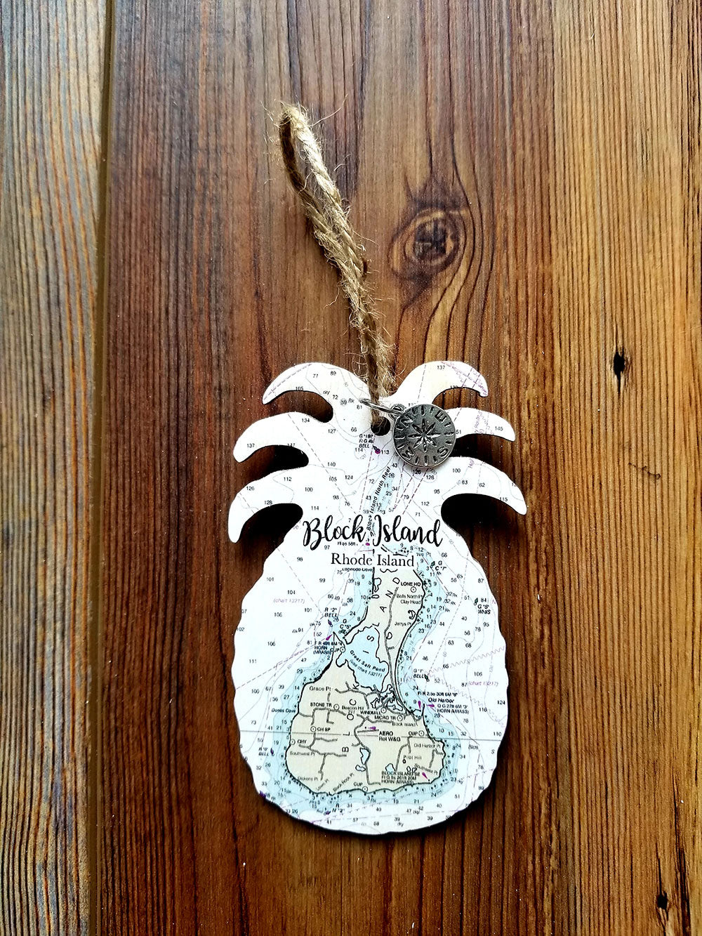 Block Island, RI Pineapple Ornament