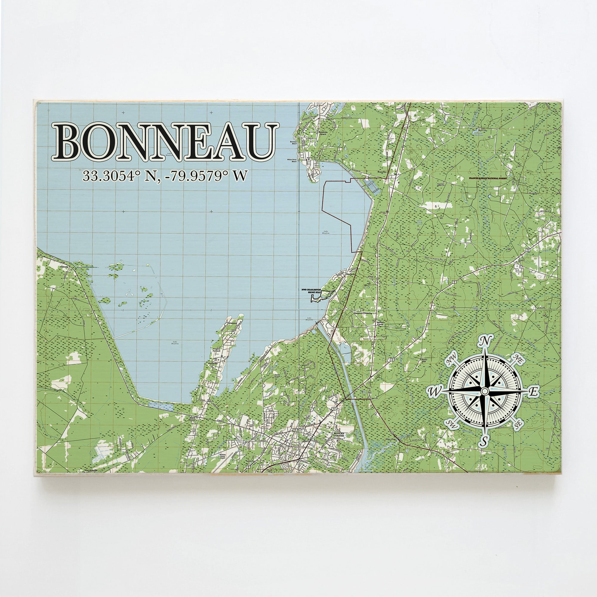 Bonneau, SC  Plank Map
