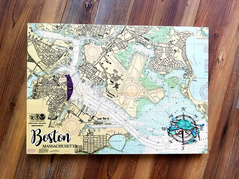 Boston, MA Plank Map