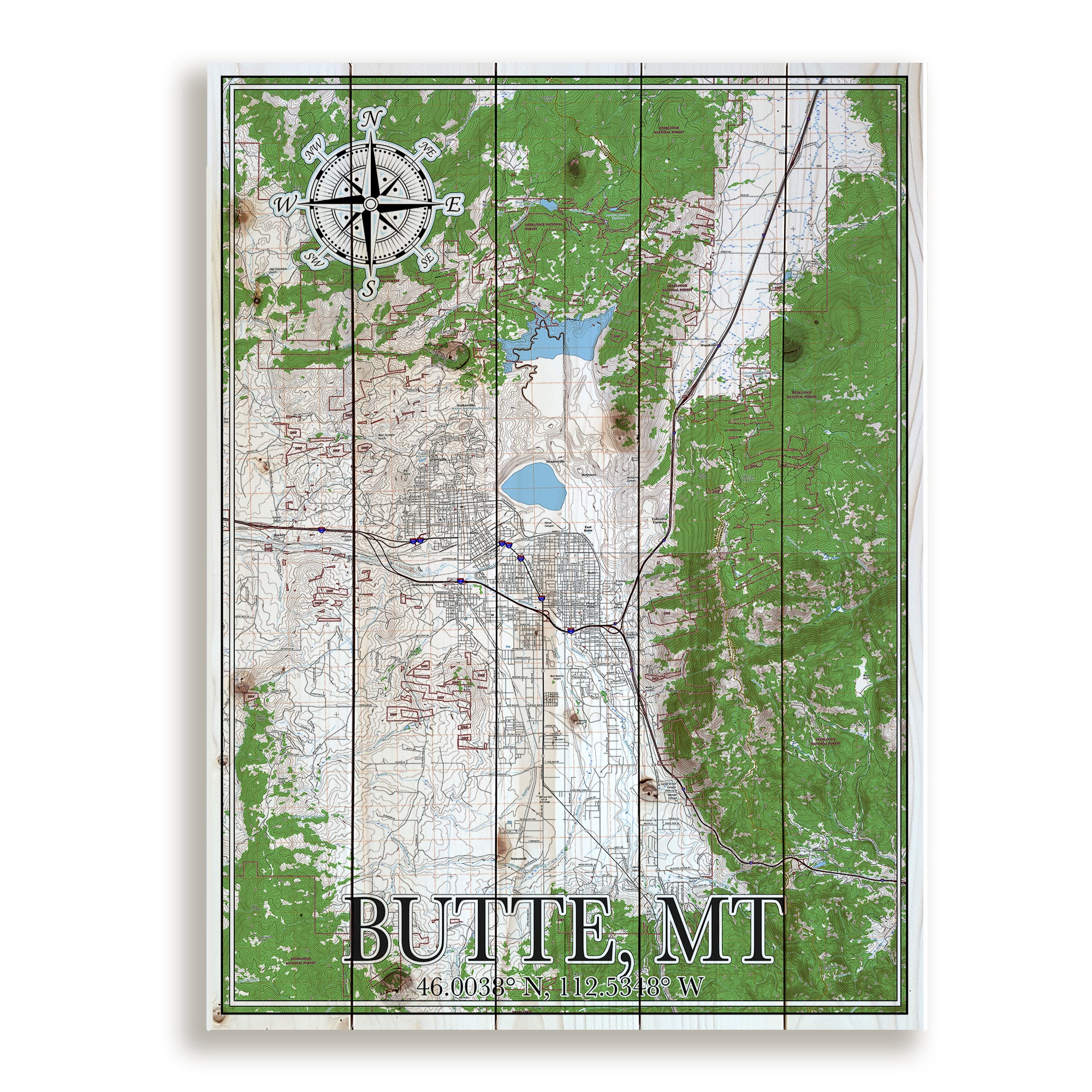 Butte, MT Pallet Map