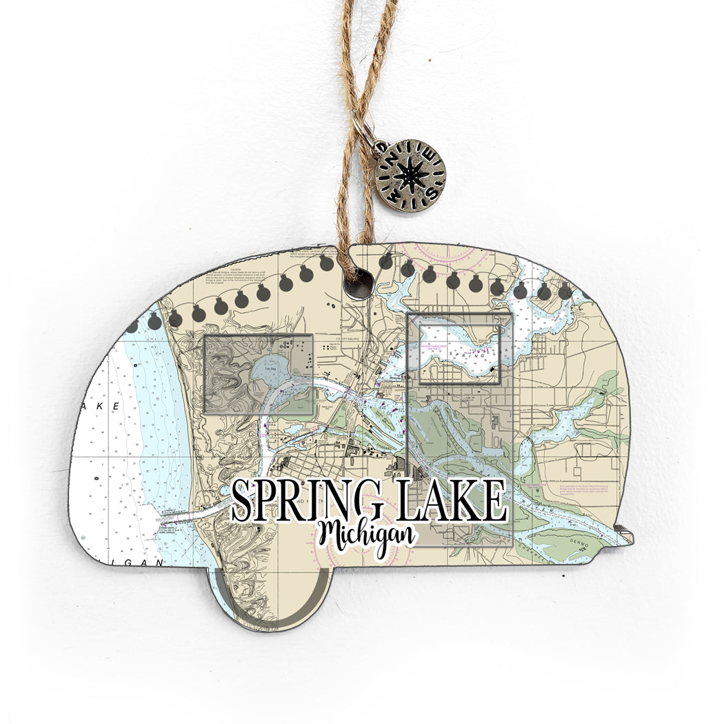 Spring Lake, MI  Camper Ornament