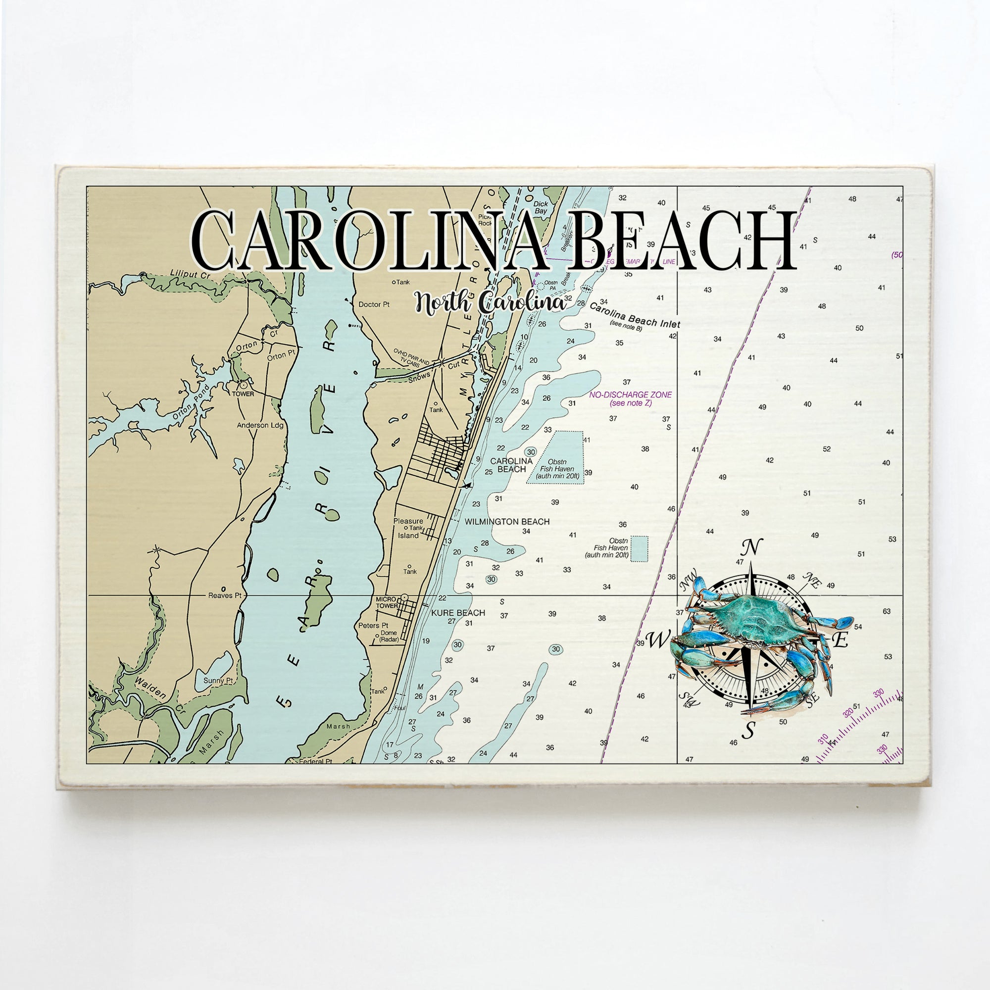Carolina Beach, NC  Plank Map
