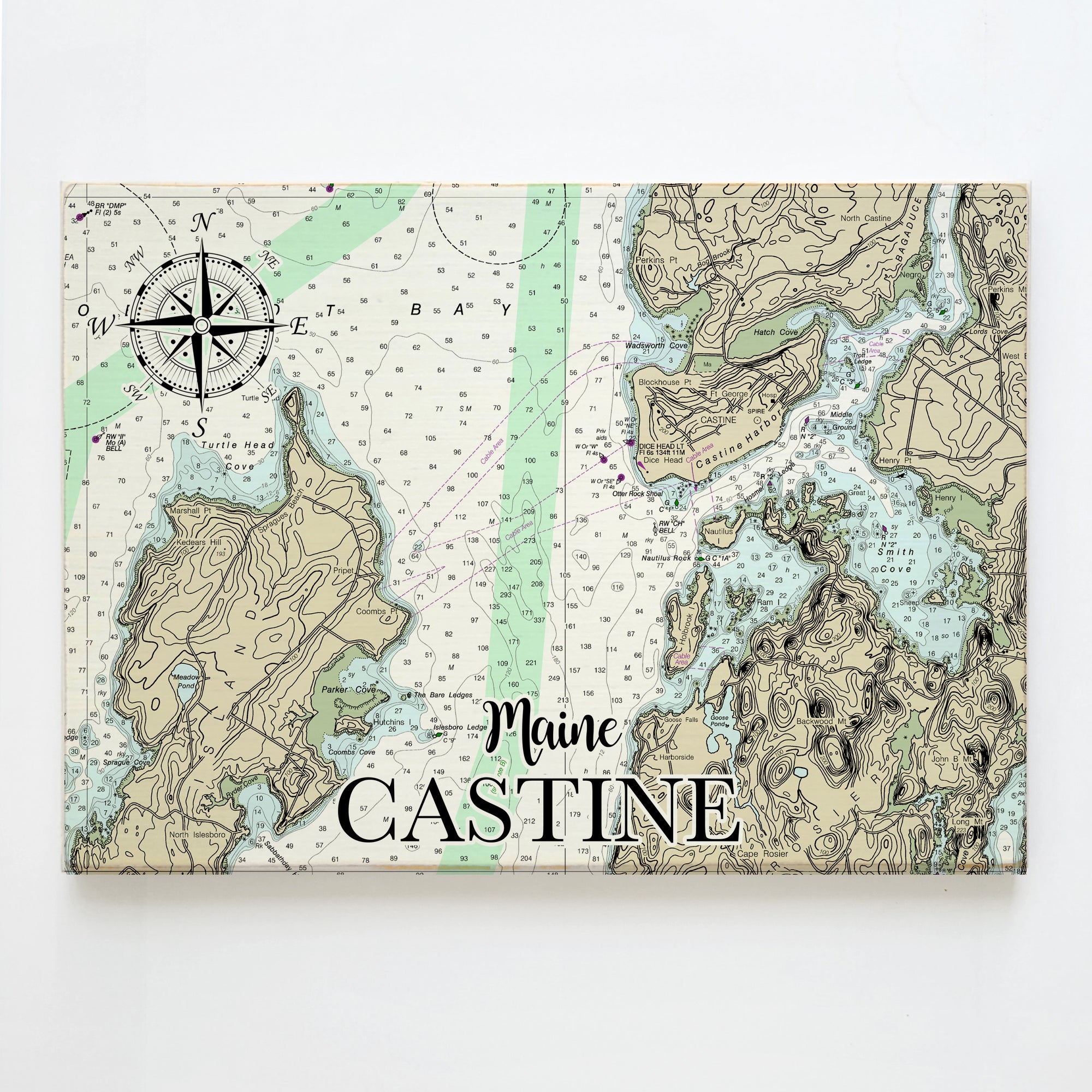 Castine, ME  Plank Map