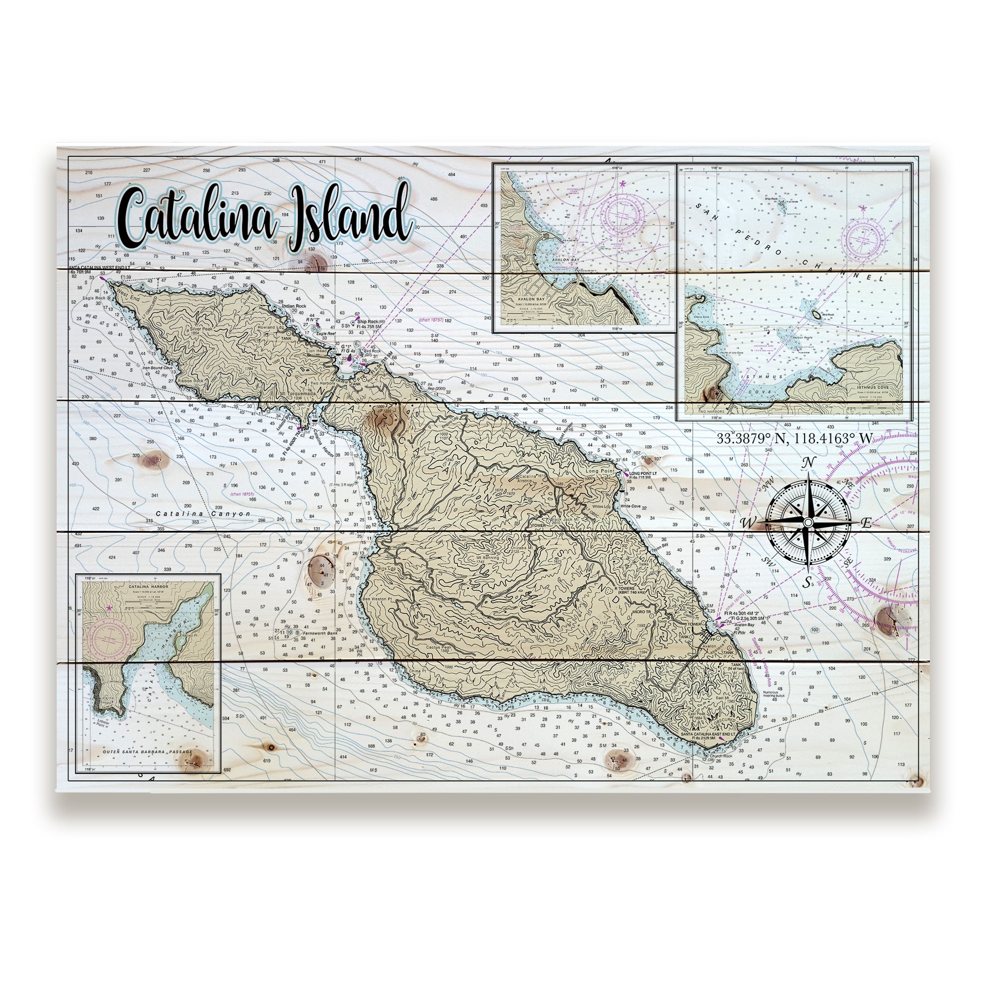 Catalina Island, CA Pallet Map