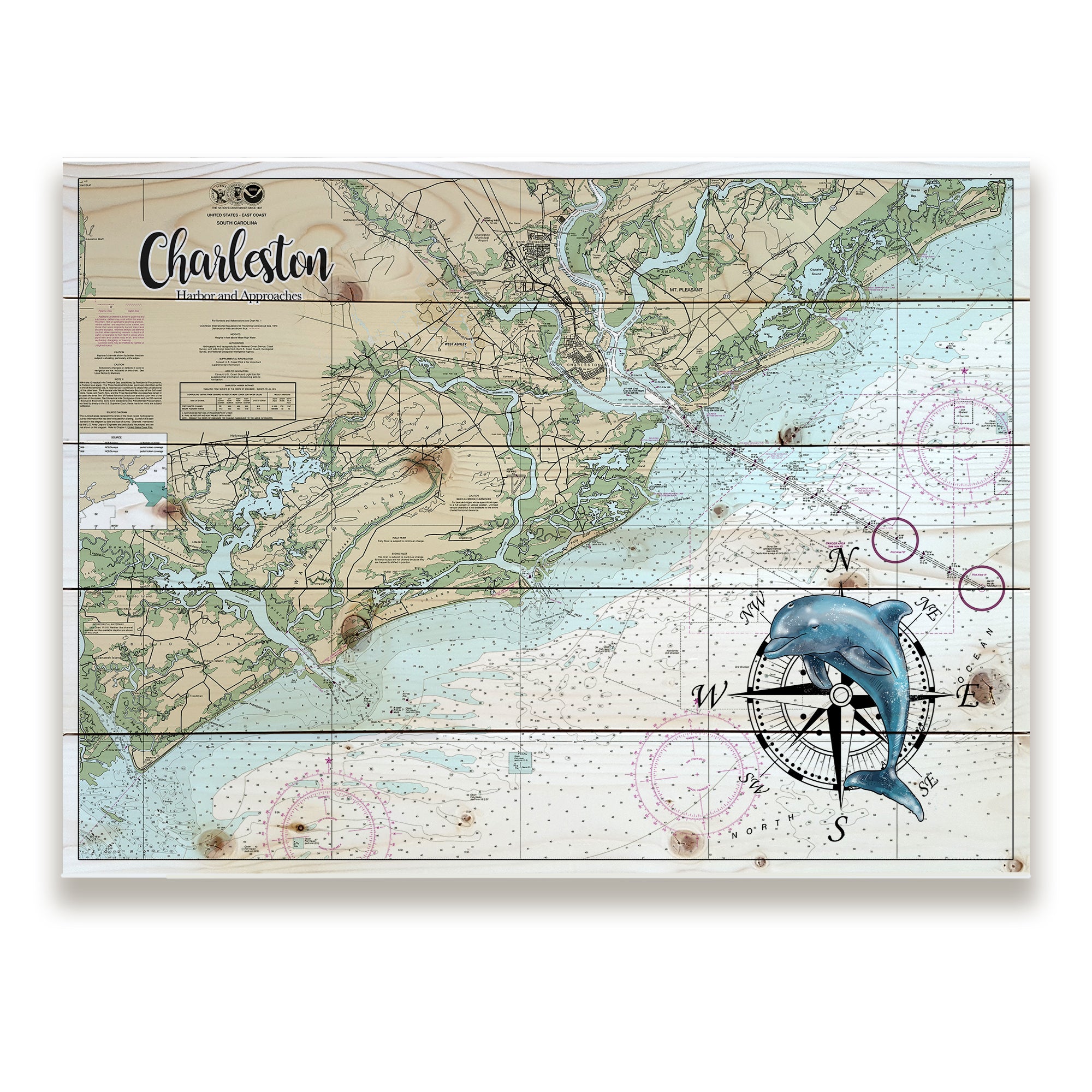 Charleston, SC - Dolphin Pallet Map
