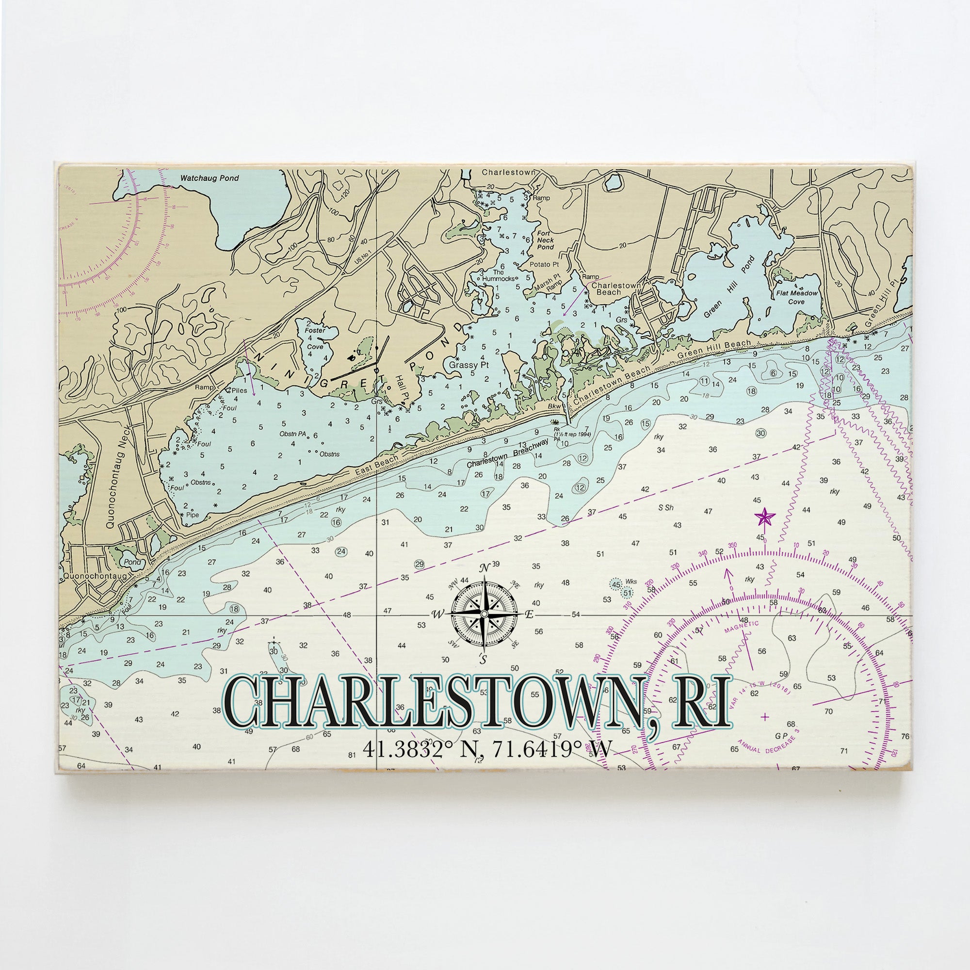 Charlestown, RI  Plank Map