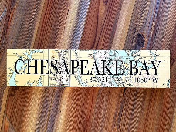Chesapeake Bay Coordinate Sign