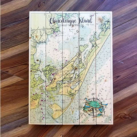 Chincoteague Island, VA Pallet Map