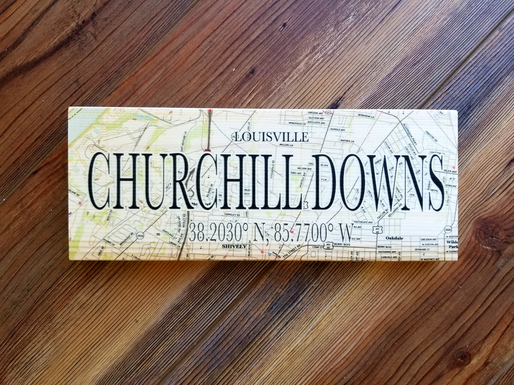 Churchill Downs, KY Mini Coordinate Sign