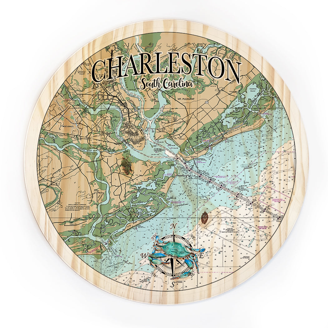 18" Charleston, SC Round Circle