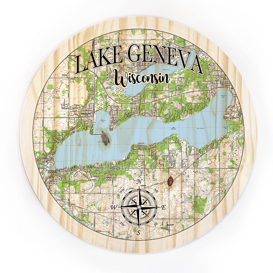 18"  Lake Geneva, WI Round Circle