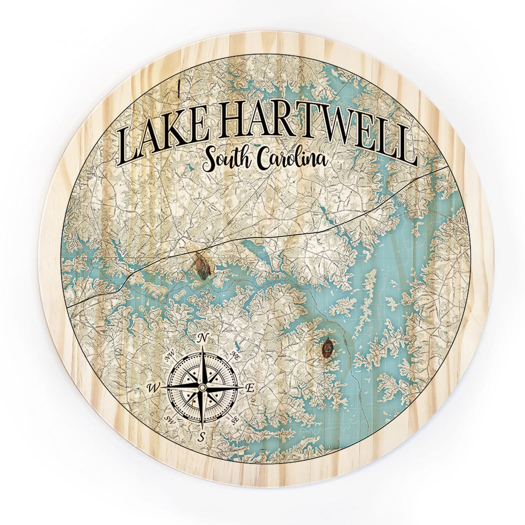 18" Lake Hartwell, SC Round CIrcle