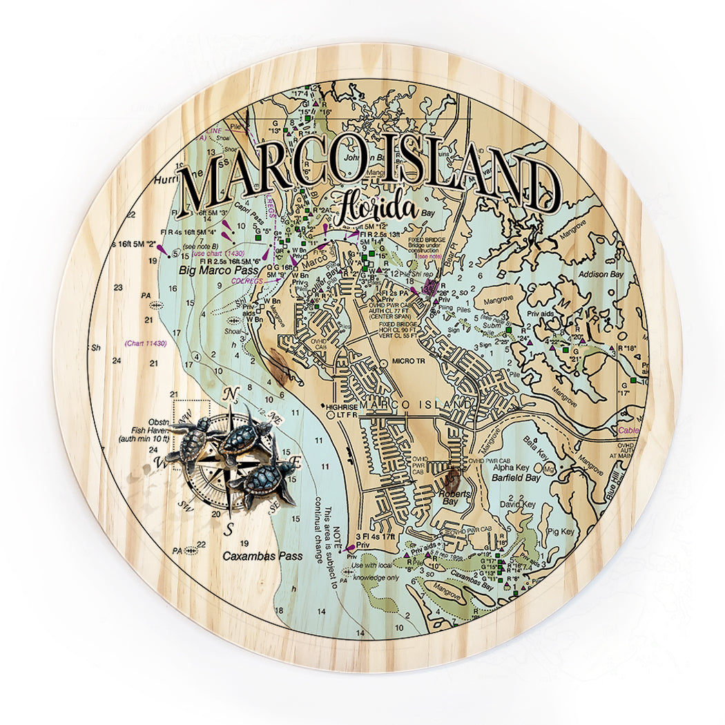 18" Marco Island, FL Round Circle