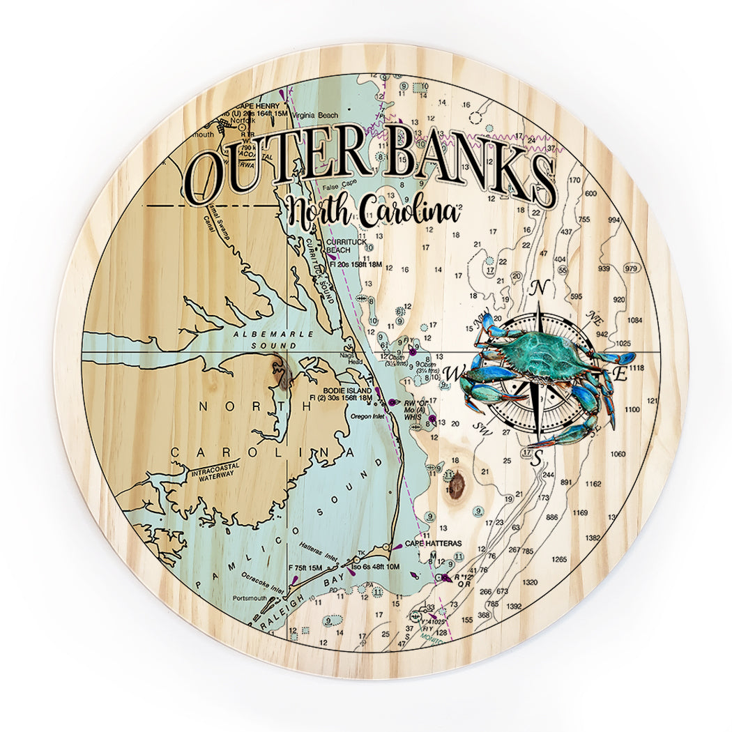 18" Outer Banks, NC Round Circle