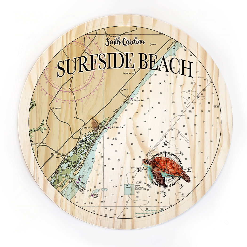 18" Surfside Beach, SC Round Circle