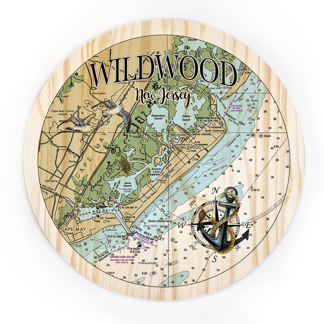18" Wildwood, NJ Round Circle