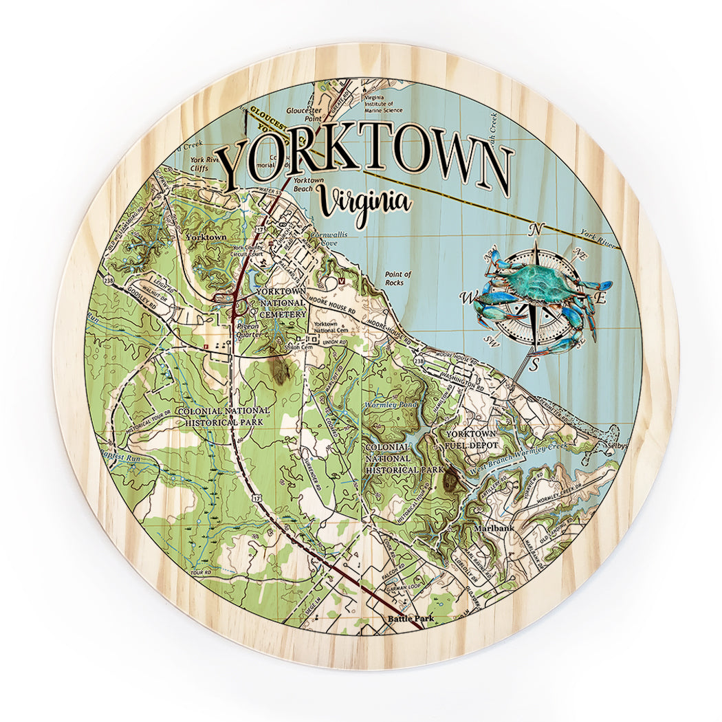 18" Yorktown, VA Round Circle