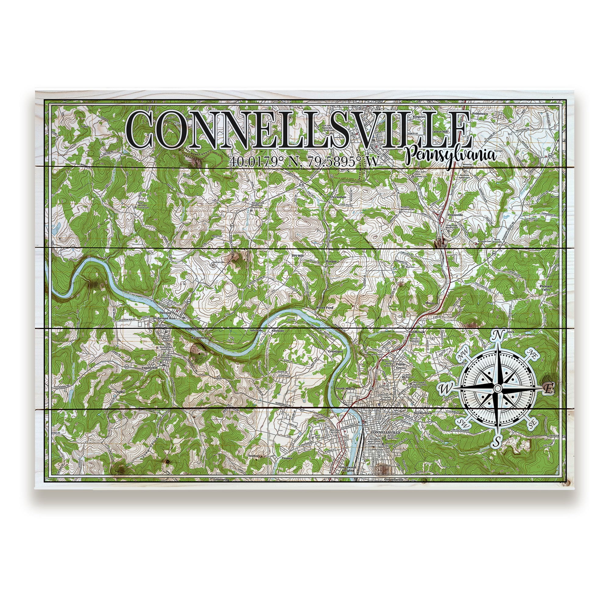 Connellsville, PA Pallet Map