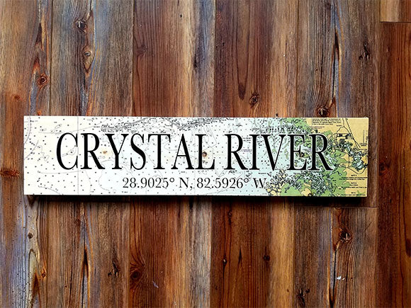 Crystal River, FL Coordinate Sign