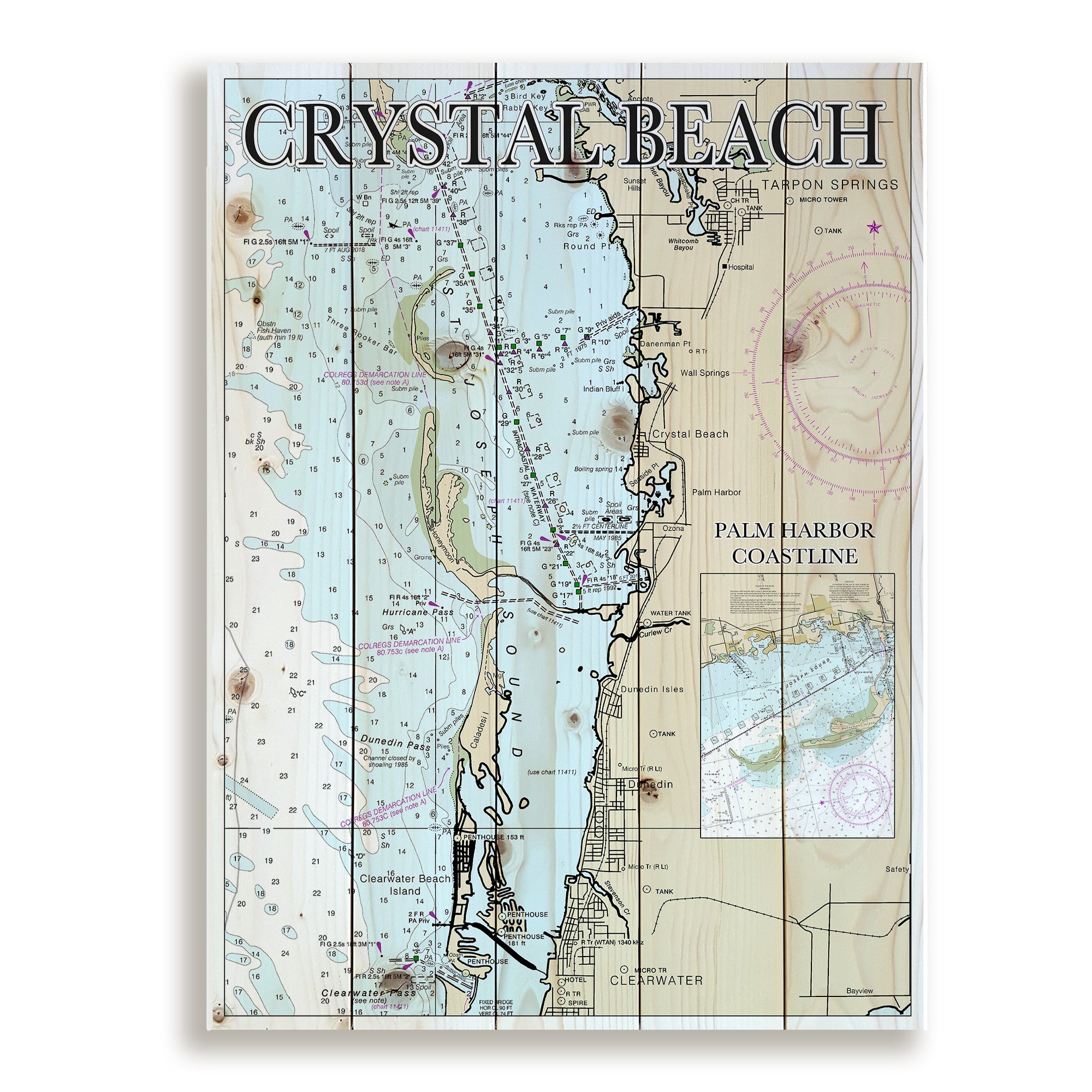 Crystal Beach,  FL Pallet Map