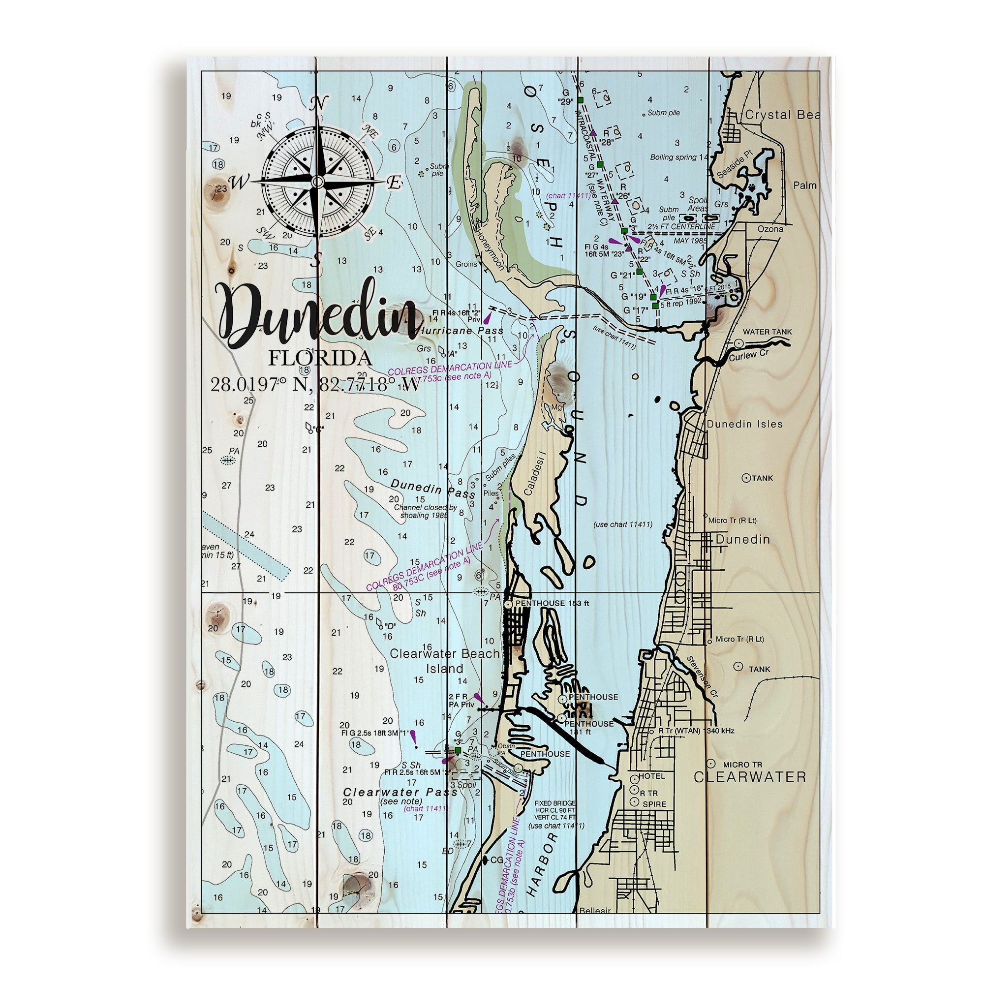 Dunedin,  FL Pallet Map