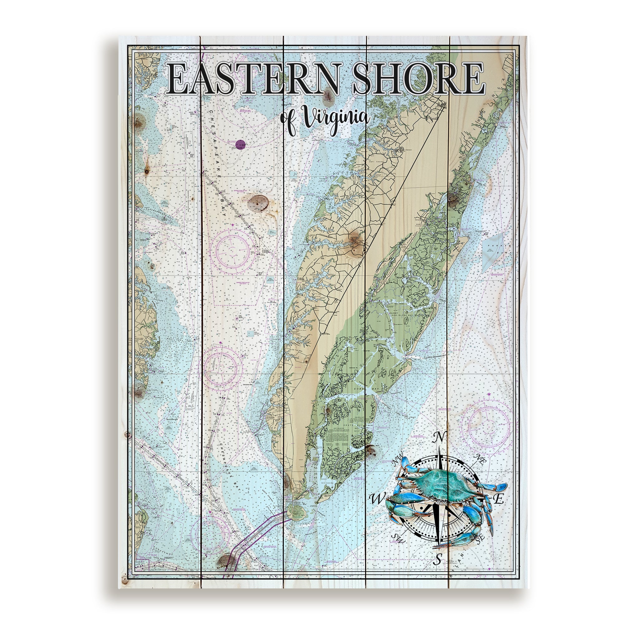 Eastern Shore,  VA Pallet Map