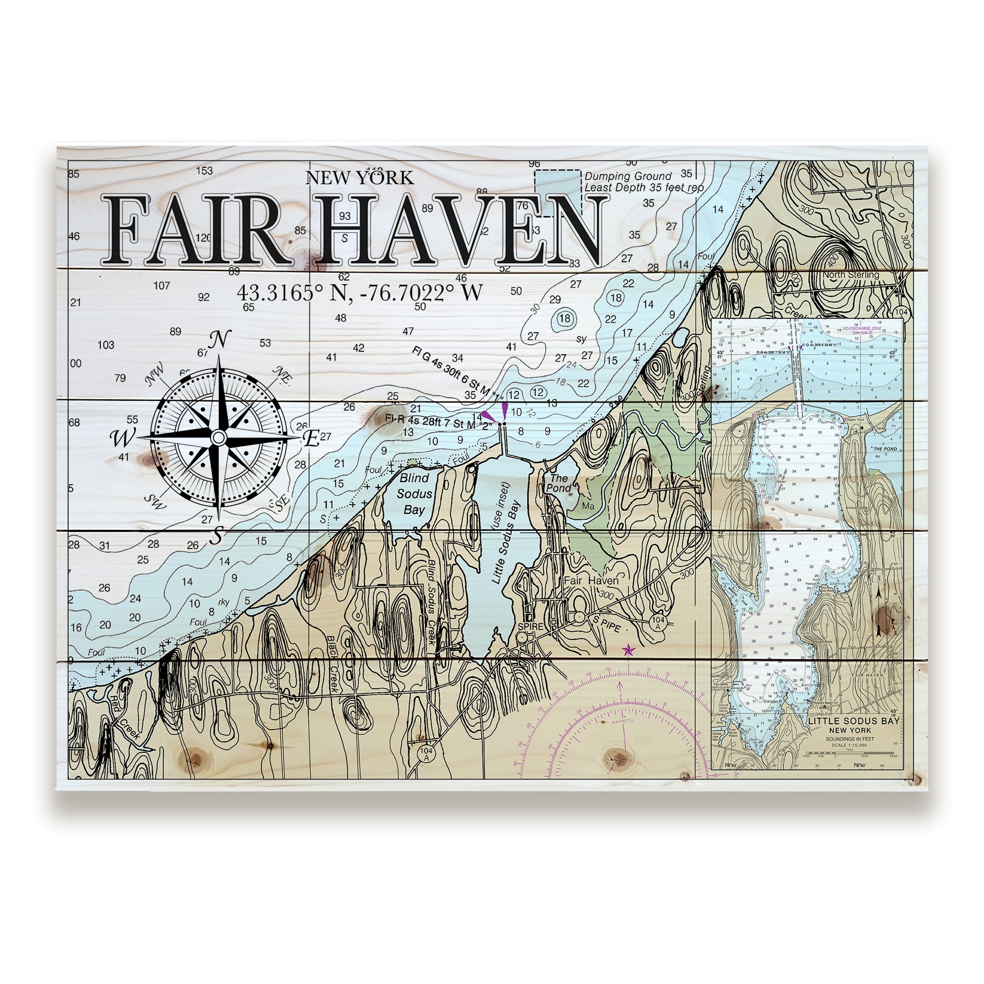 Fair Haven, NY Pallet Map