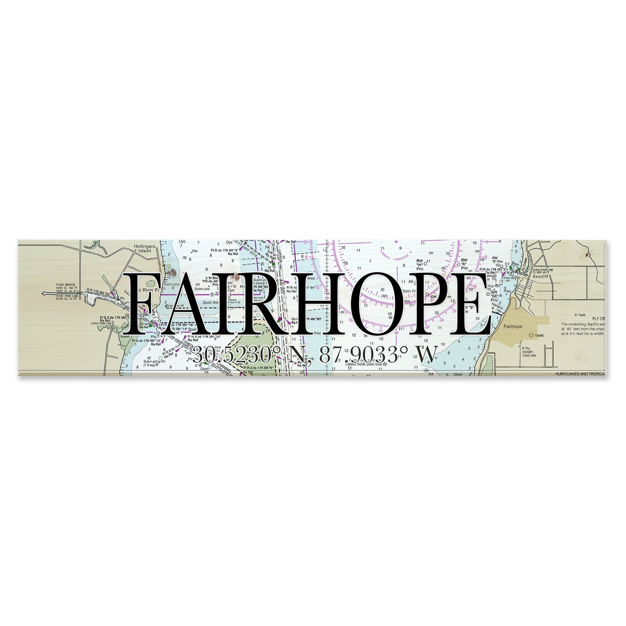 Fairhope, AL Coordinate Sign