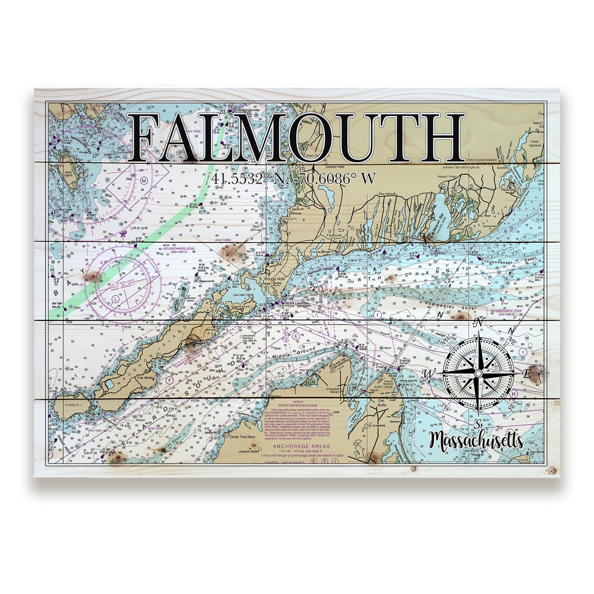 Falmouth, MA Pallet Map