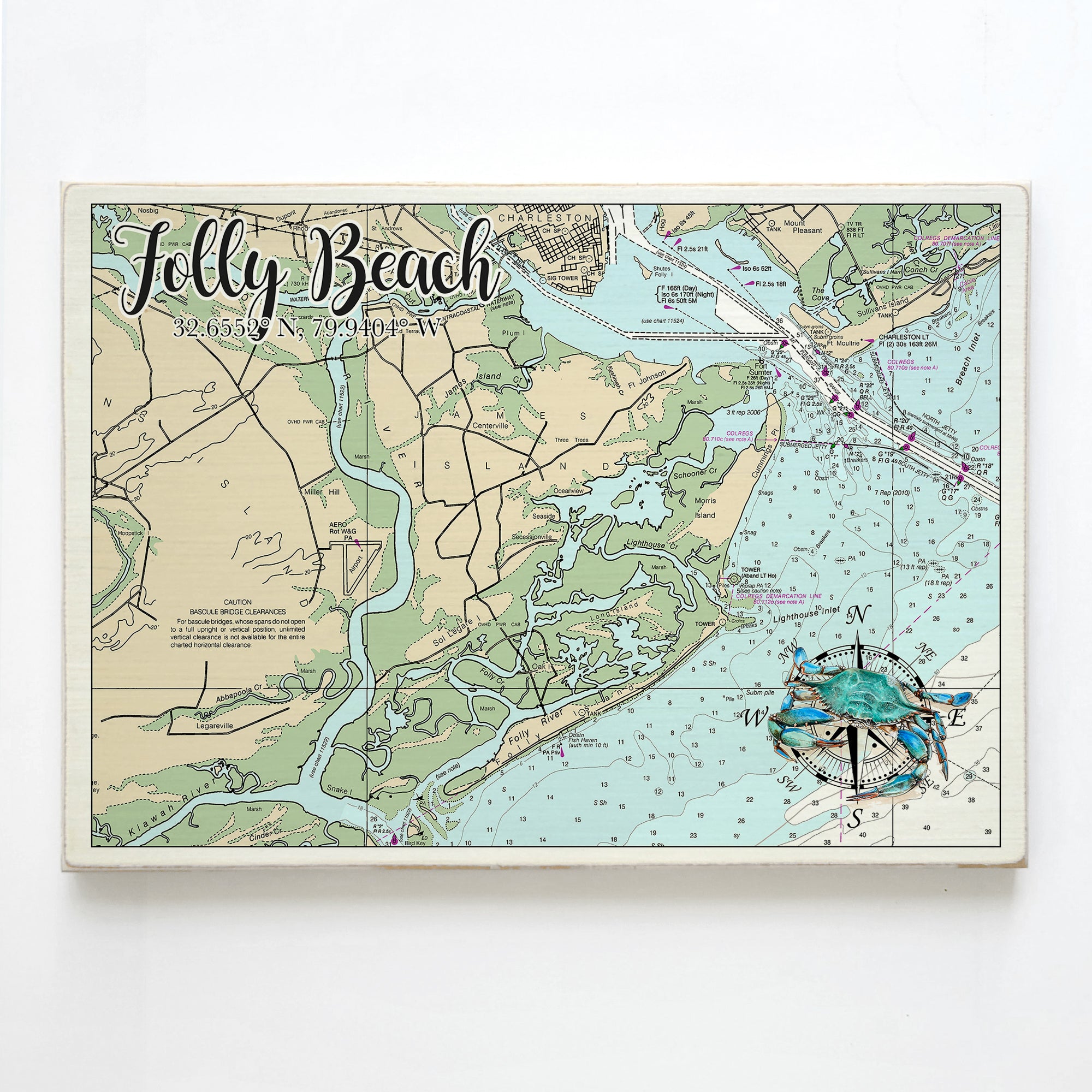 Folly Beach, SC  Plank Map