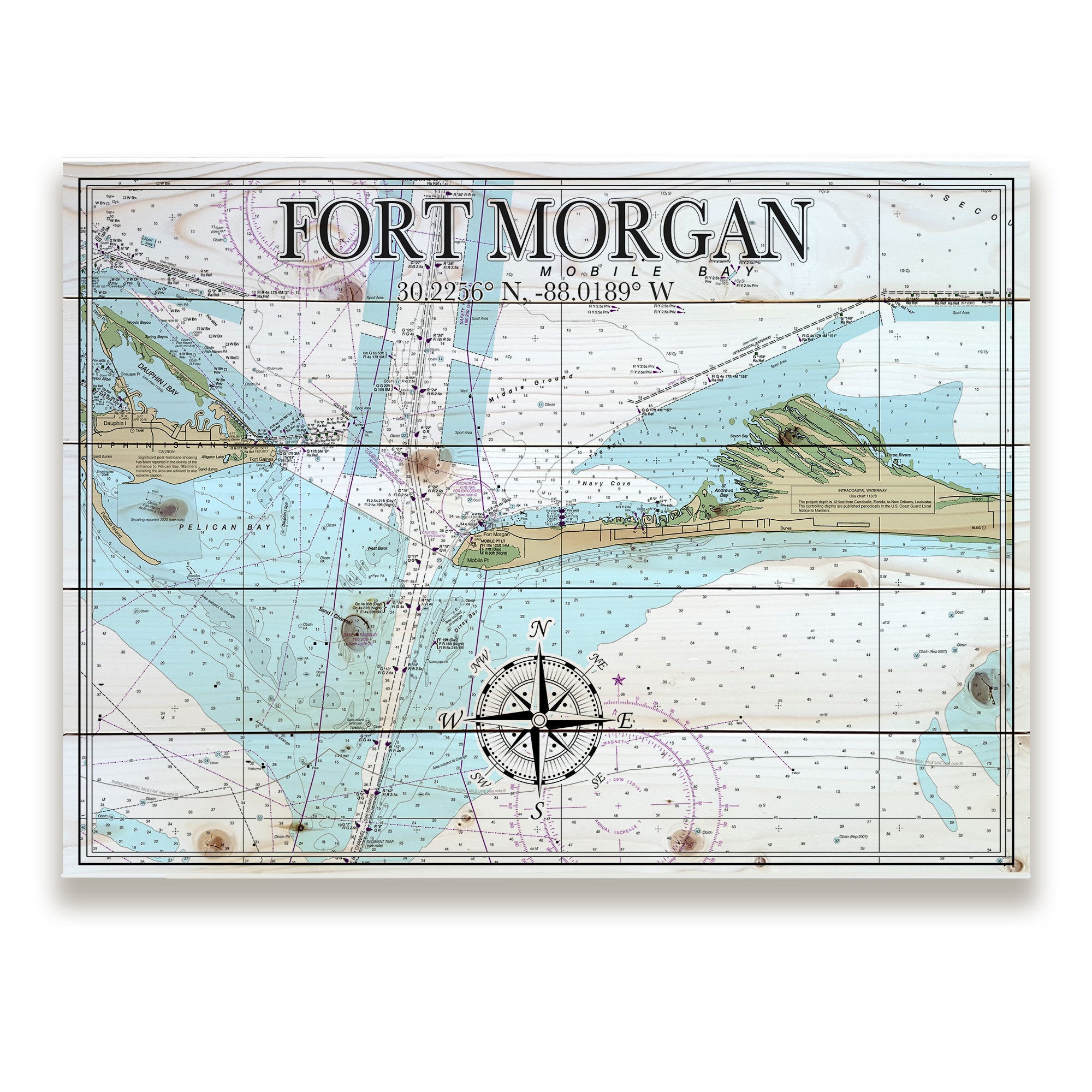 Fort Morgan, Alabama  Pallet Map