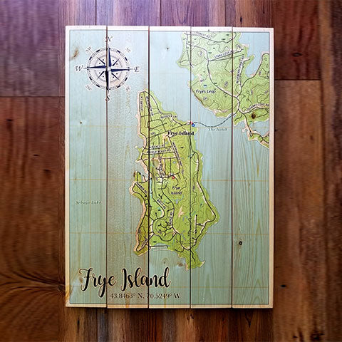 Frye Island, ME Pallet Map