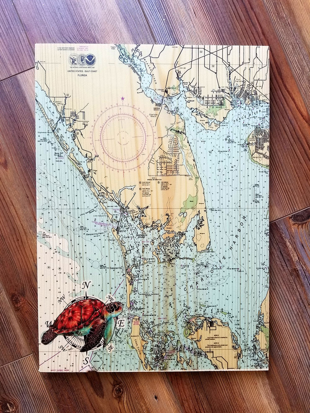 Gasparilla, FL Plank Map