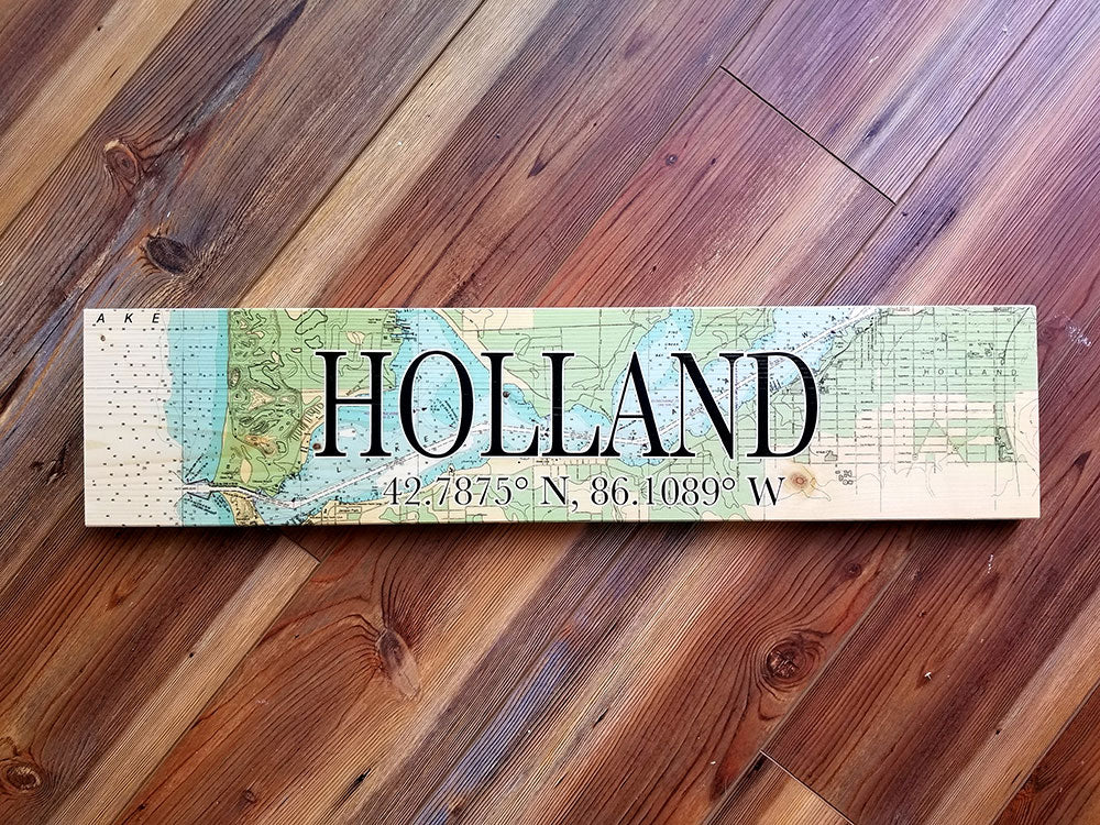 Holland, MI Coordinate Sign