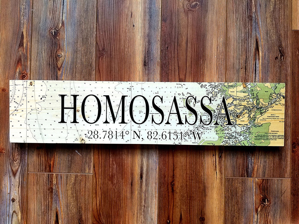Homosassa, FL Coordinate Sign