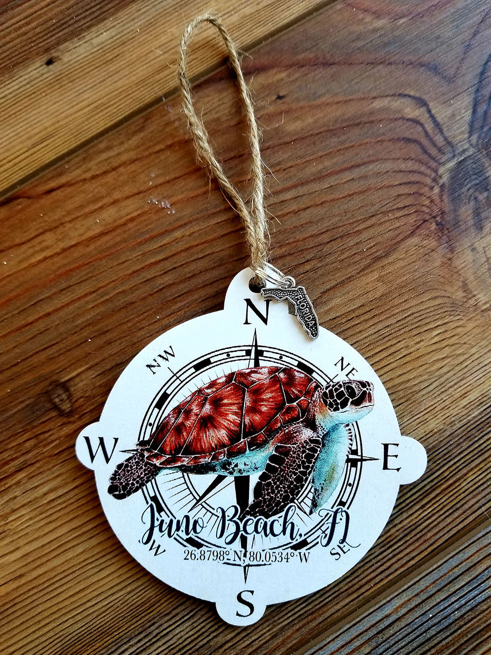 Juno Beach, FL Compass Ornaments
