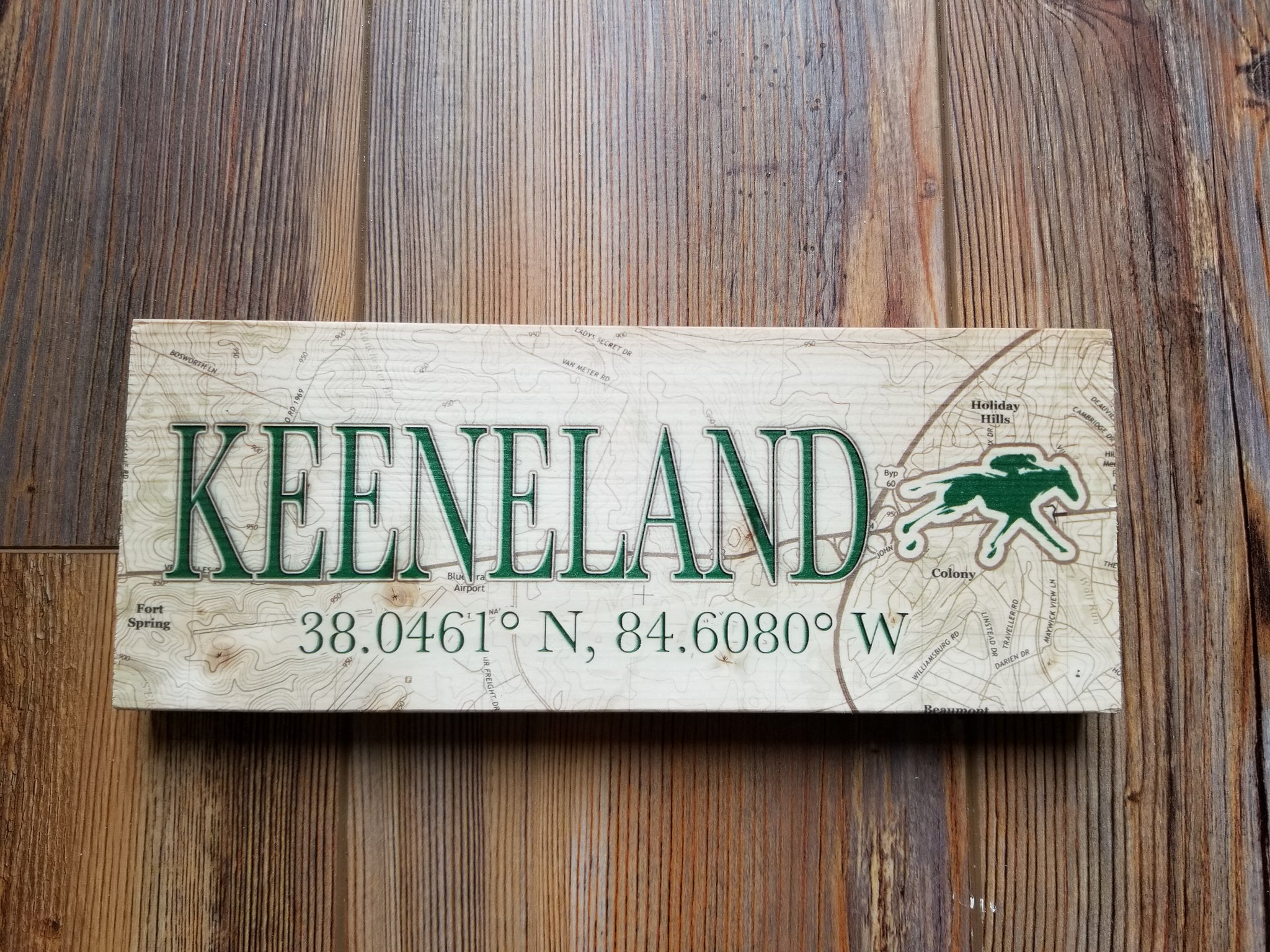 Keeneland, KY Mini Coordinate Sign