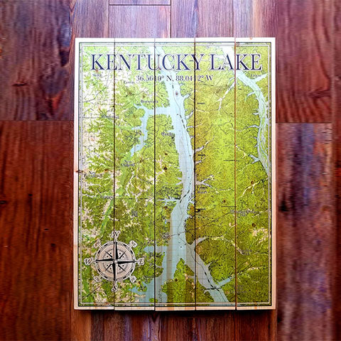 Kentucky Lake, KY Pallet Map
