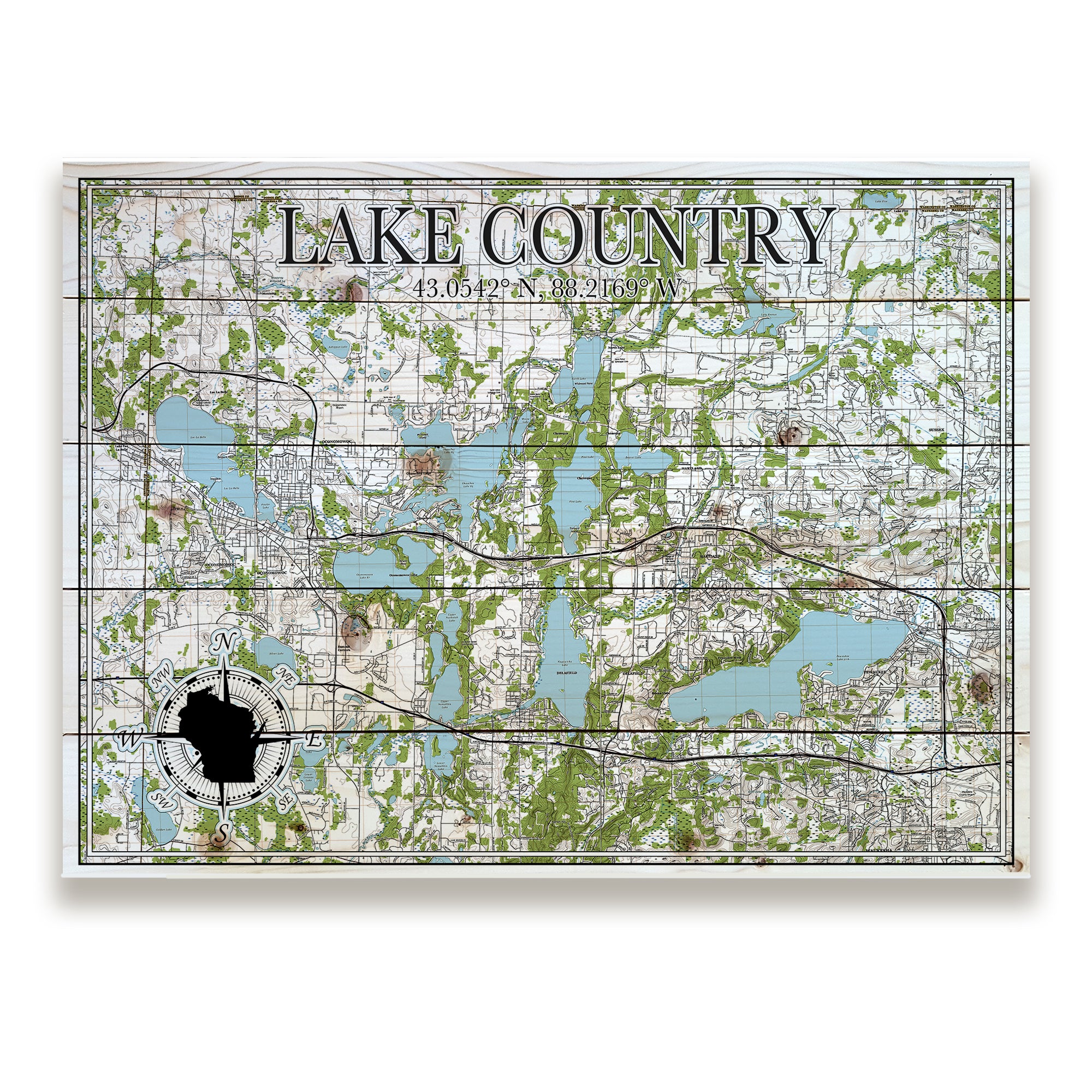 Lake Country, WI  Pallet Map