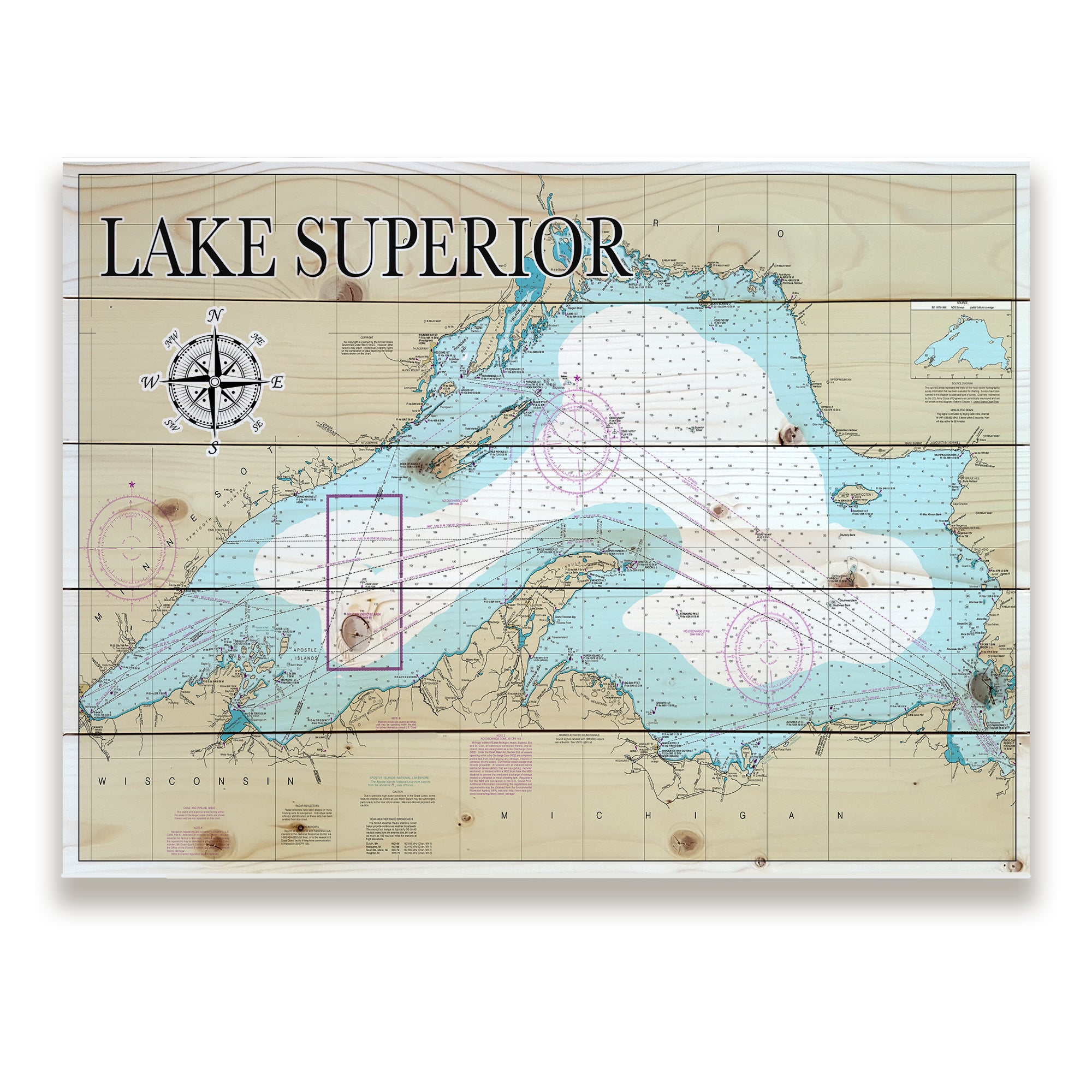 Lake Superior Pallet Map